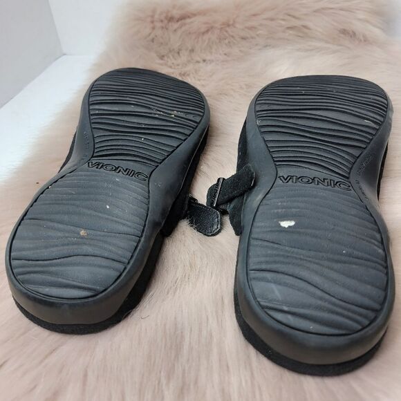 Vionic Lidia Clogs Mary Jane Buckle Black Womens Shoes Size 7 - Picture 10 of 10